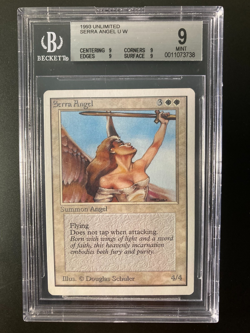 Serra Angel Unlimited Magic the Gathering - MTG BGS 9 Quad - Image 1