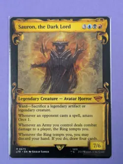 MTG Magic: The Lord of the Rings: Sauron, the Dark Lord Mythic #0675 - NM - Image 1