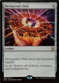 228/249 NEVINYRRAL'S DISK RARE ETERNAL MASTERS MTG CARD - Image 1