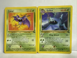 Pokemon Trading Card Game TCG Fossil Zubat & Golbat 34/62 - 57/62 - Image 1