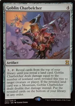 222/249 GOBLIN CHARBELCHER RARE ETERNAL MASTERS MTG CARD - Image 1