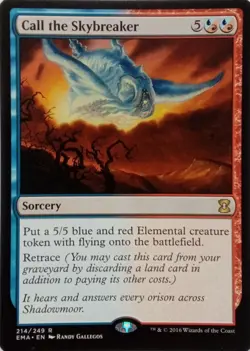 214/249 CALL THE SKYBREAKER RARE ETERNAL MASTERS MTG CARD - Image 1