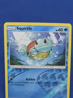 Squirtle Reverse Holo 33/214 Unbroken Bonds Pokemon Card Tcg Ccg 2019 - Image 3