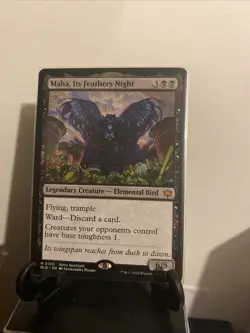 Maha, Its Feathers Night Bloomburrow NM Magic: The Gathering Card - Image 1
