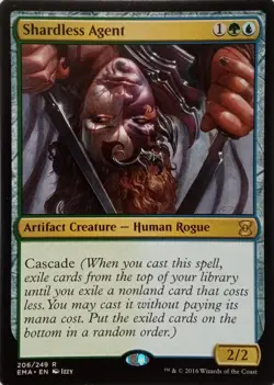 206/249 SHARDLESS AGENT RARE ETERNAL MASTERS MTG CARD - Image 1