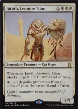016/249 JARETH, LEONINE TITAN RARE ETERNAL MASTERS MTG CARD - Image 1