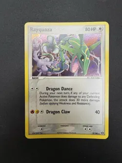 Pokemon TCG Rayquaza EX Emerald Holo Card 9/106 Rare - LP - Image 1
