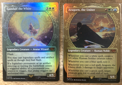 MTG Lord of the Rings (Showcase Foil Set) Aragorn Gandalf Sauron Witch-King NM - Image 2