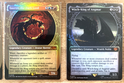 MTG Lord of the Rings (Showcase Foil Set) Aragorn Gandalf Sauron Witch-King NM - Image 3
