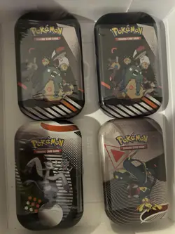 Pokemon TCG Black Bolt & White Flare Mini Tins (Lot Of 4+ Poster Collection - Image 3