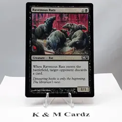 MTG - M13 - Ravenous Rats - #106 - Lightly Played - Image 1