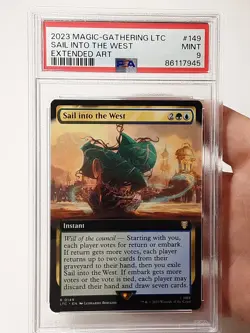 MTG - Commander: Lord of the Rings - Sail into the West - Graded - PSA 9.0 - Image 1