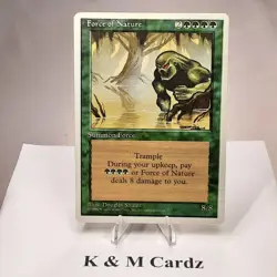 MTG - 4th Edition - Force of Nature - Rare - Near Mint - Image 1