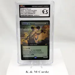 MTG - Modern Horizons 3 - Fanatic of Rhonas - Extended Art - #0458 - CGC 9.5 - Image 1