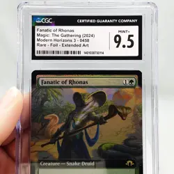 MTG - Modern Horizons 3 - Fanatic of Rhonas - Extended Art - #0458 - CGC 9.5 - Image 3
