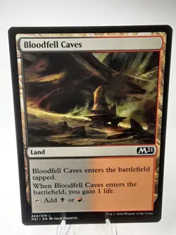 MTG - M21 - Bloodfell Caves - #243 - Lightly Played - Image 1
