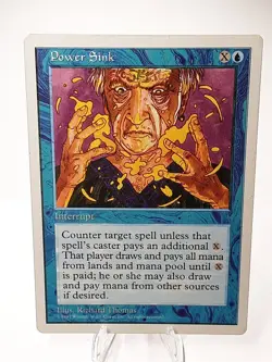 MTG - 5th Edition - Power Sink - Uncommon - Light Played - Image 1