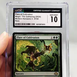 MTG - Modern Horizons 3 - Flare of Cultivation - #0154 - Graded CGC 10 - Image 3