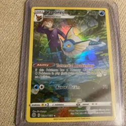 2022 Pokemon SWSH Full Art Vaporeon Brillant Stars #TG02 10 GEM MT - Image 3
