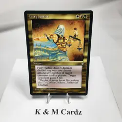 MTG - Ice Age - Fiery Justice - Rare - LP+ NM - Image 1