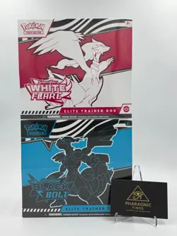 Pokemon TCG Black Bolt & White Flare Elite Trainer Box ETB Bundle Sealed - Image 1