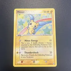 Minun 67/101 Common Hidden Legends Pokemon NM - Image 1