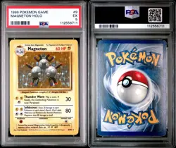 1999 POKEMON BASE SET UNLIMITED #9 MAGNETON-HOLO PSA 5 - Image 1