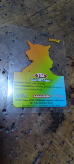 Cubone 104 Pokemon Lamincards Edibas - ESP - EXC - Image 2