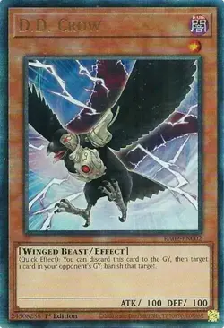 YUGIOH D.D. CROW ULTIMATE RARE EXC RA02-EN002 - Image 1