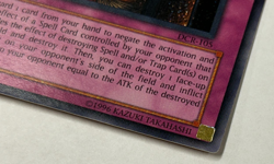 Yugioh DCR-105 Judgment Of Anubis 1st Ed. Secret Rare Vintage Original NM+ - Image 3