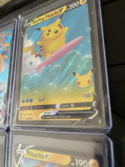 Flying Pikachu & Surfing Pikachu V + Vmax Card Set Pokemon TCG Celebrations NM+ - Image 4