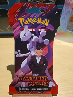 Pokemon Destined Rivals Booster Sleeved 1 Pack with Random Artwork - Image 1