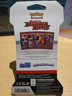 Pokemon Destined Rivals Booster Sleeved 1 Pack with Random Artwork - Image 2