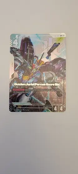 Gundam Aerial (Permet Score Six) LR+ ST01-006 English Foil Card - Image 1