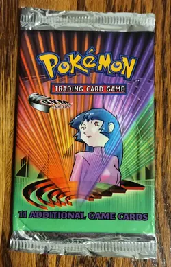 Gym Challenge OPENED Booster Pack Sabrina Art NO CARDS 2000 Wizards Of The Coast - Image 1