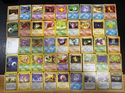 1999 Team Rocket Near Complete Common/Uncommon Set 45 Pokemon Cards No Duplicate - Image 1