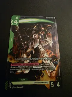 Gundam Card Game GD01 GD01-025 Gundam Deathscythe LR - Image 1