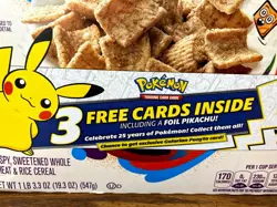 (10) Packs of Cinnamon Toast Crunch Cereal Pokemon 25th Anniversery Cards 2021 - Image 2
