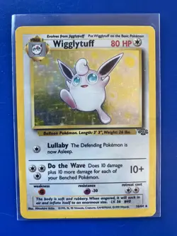 Wigglytuff 16/64 Holo Jungle Set Pokemon Card LP - Image 1