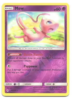 Mew - 76/214 - Unbroken Bonds - Reverse Holo - Pokemon Card - NM - Image 1