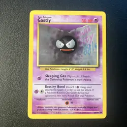 Gastly - 50/102 - Pokemon Base Set Unlimited common Card WOTC LP - Image 1
