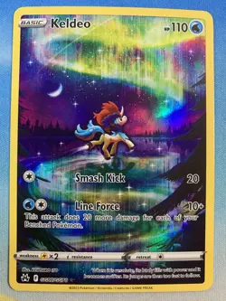 Keldeo GG07/GG70 Alt Art Crown Zenith Pokemon Card - Image 1