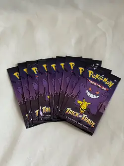9 Pack Pokemon TCG Trick or Trade Booster Packs 2022 Halloween Card Lot Bundle - Image 1