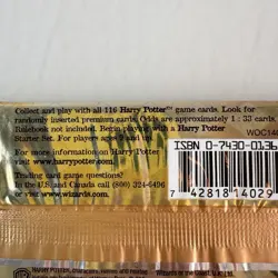 Wizards of the Coast Harry Potter 2001 Trading Card Game Booster Pack New Sealed - Image 4