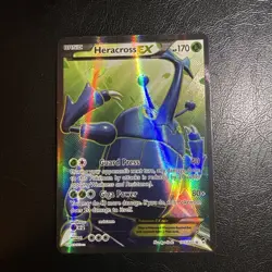 Heracross EX Full Art 105/111 XY Furious Fists Holo Pokemon Card - Image 1