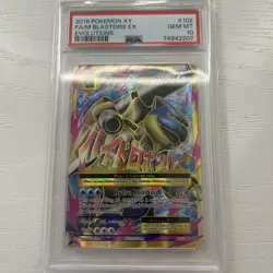2016 Pokemon XY Mega Blastoise EX Evolutions Card PSA 10 Gem Mint - Image 2