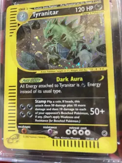 Pokemon Tyranitar Expedition Holo Rare Card #29 CGC 8 - Image 2
