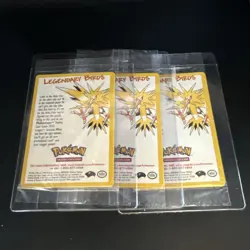 X3 Sealed Pokemon Moltres Articuno Zapdos Legendary Birds Movie Promo NM - Image 1