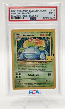 Pokemon TCG Venusaur 15/102 Classic Celebrations 25th Anniversary PSA 9 - Image 2