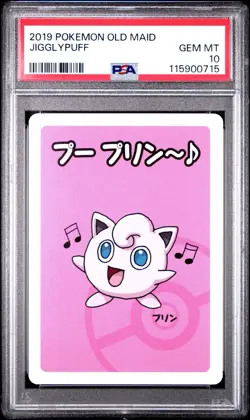 2019 POKEMON OLD MAID JIGGLYPUFF PSA 10 - Image 1